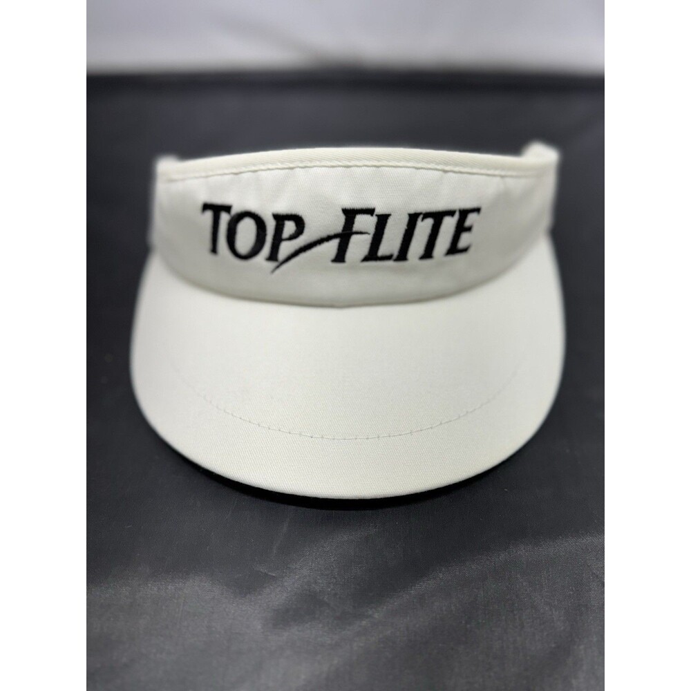Vintage Top Flite Golf Visor Large Brim White 90s Lee Trevino